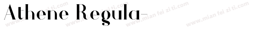 Athene Regula字体转换